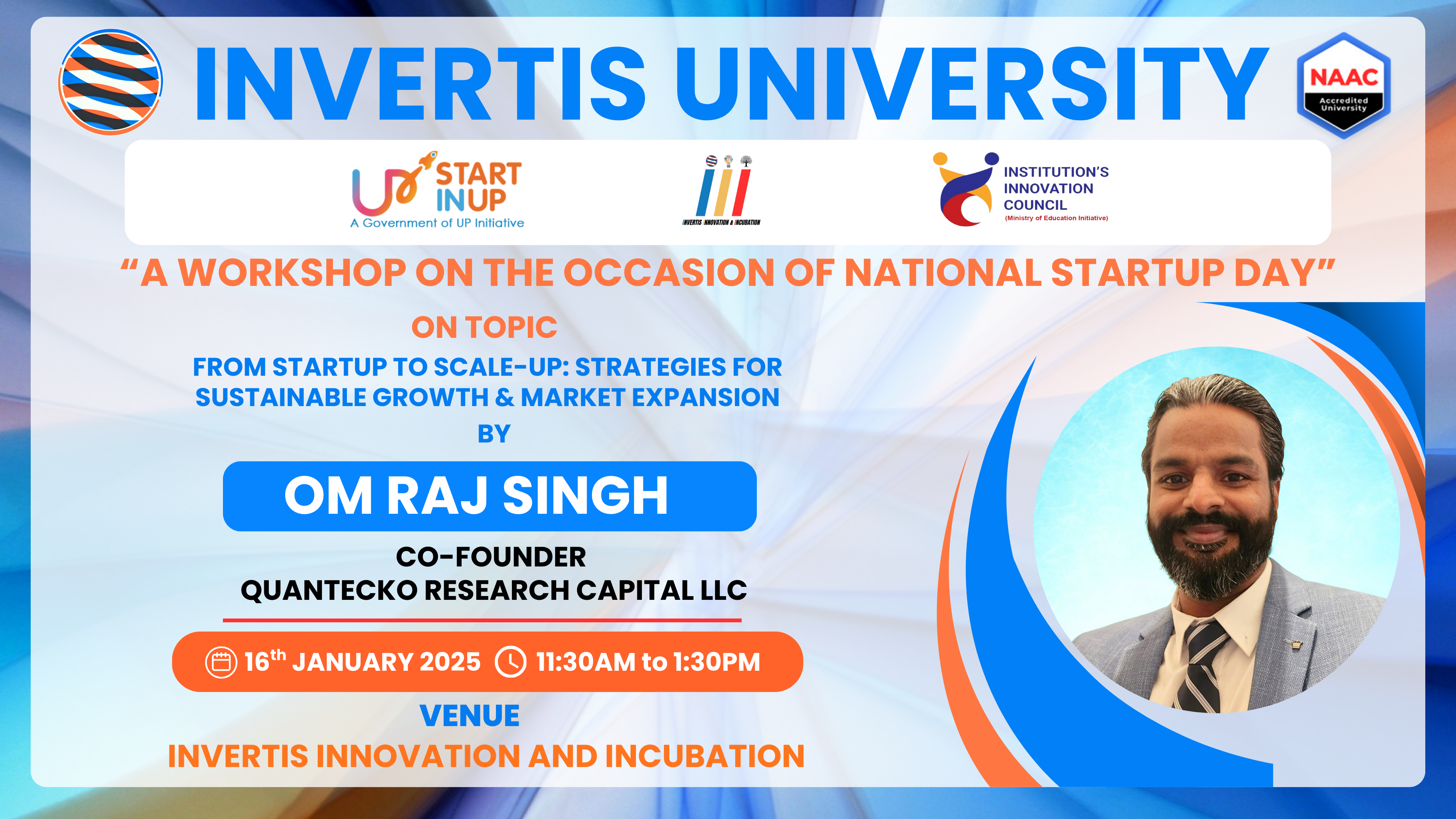 National Startup Day Banner